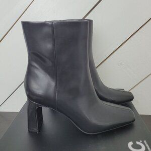 NEW I.N.C. International Odelya Concepts Womens Black  Ankle Boots  8.5M